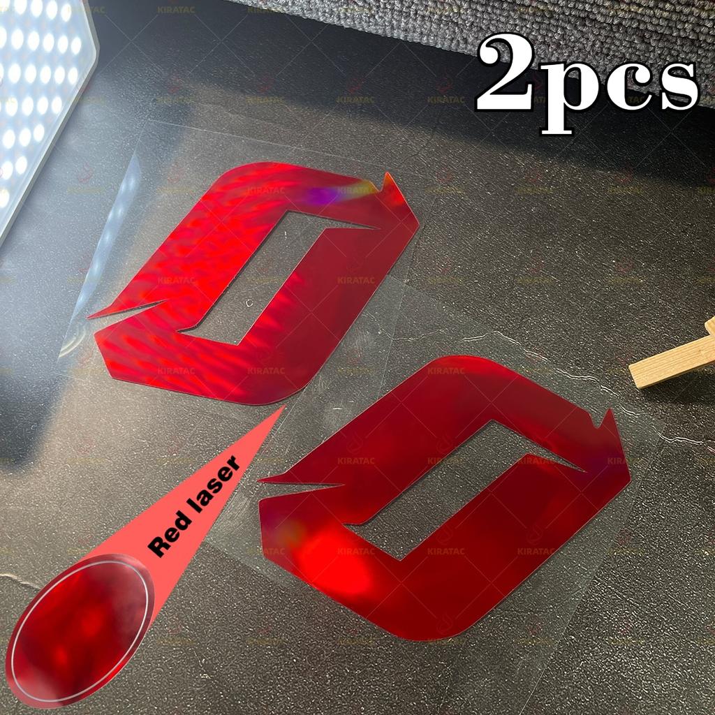 2pcs Red Laser Motorcycle Number 0-9 Stickers Waterproof for Motorcycle Fairing Helmet Car Body Scooters Universal Vinyl Decals