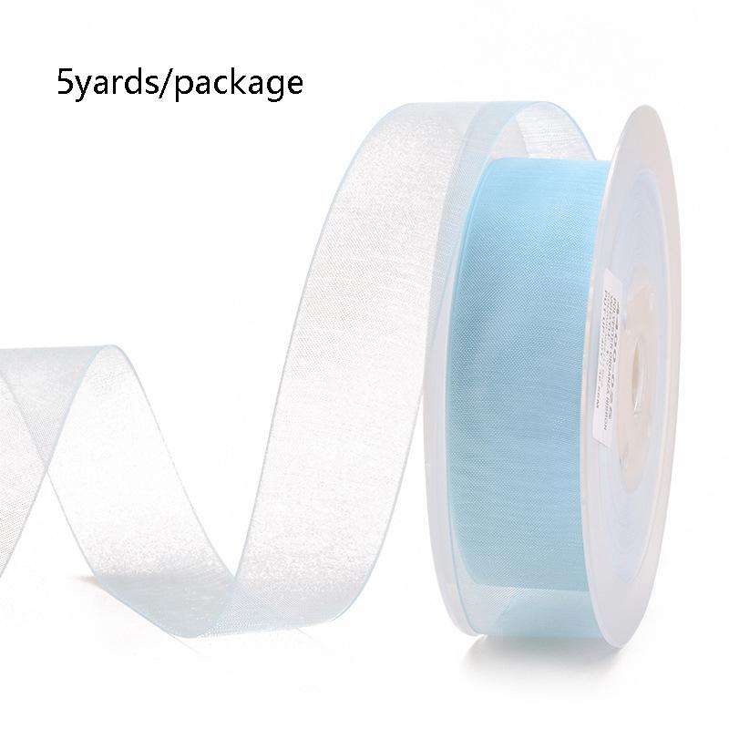 5 Yards Sheer Chiffon Ribbon Suitable for Gift Wrapping, Wedding Decor, Home Decor, Girl Hair Accessories Handmade DIY