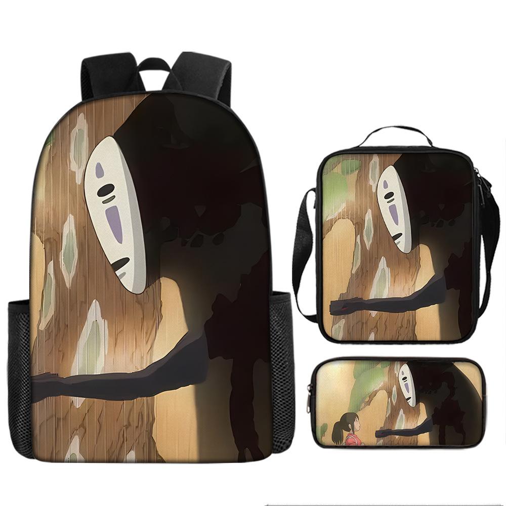 Elementary and Secondary School Students Spirited Away School Bag Hayao Miyazaki Children's Fashion Backpack Waterproof Large Capacity Backpack