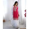 Women Bollywood Ready To Wear Party Wear Sharara Suit Salwar Kameez Set Dress SC-2204