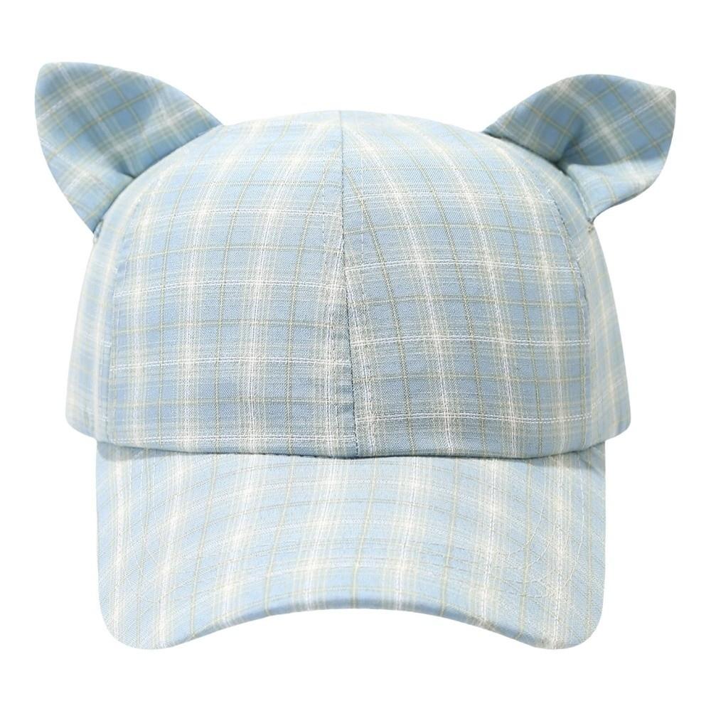 Cute Design Cat's Ears Baseball Cap Retro Fashion Cat Ear Bow Baseball Cap  Casual Wear