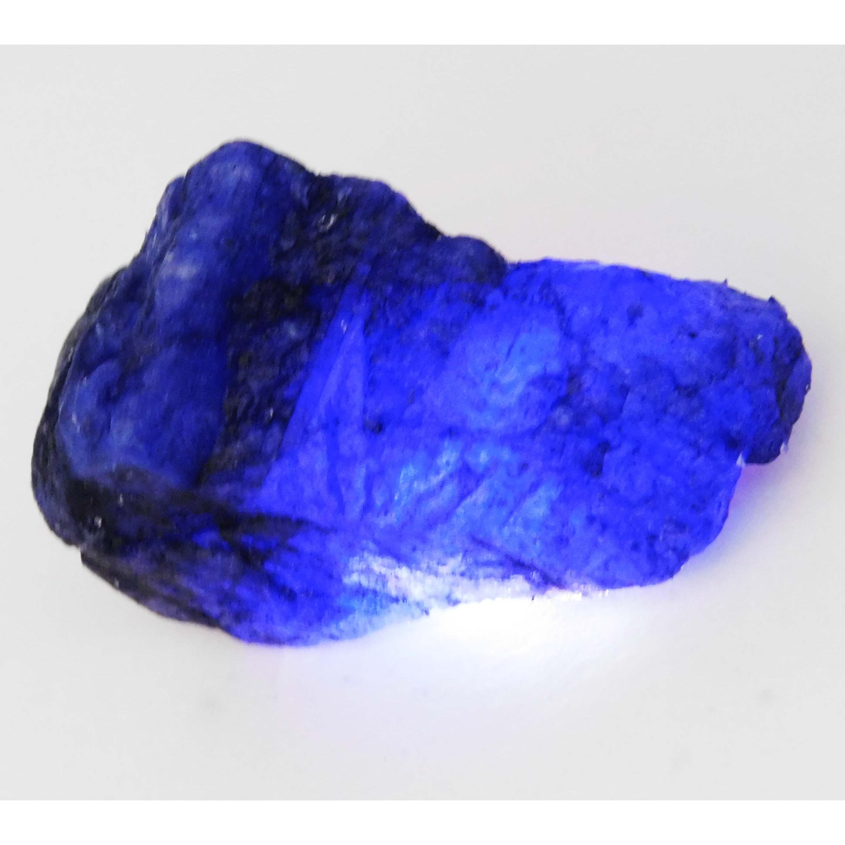 

Natural Blue Sapphire 128ct Uncut Rough Certified Loose Gemstone 52.2 mm approx синій