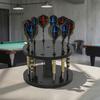 Dart Display Stand Acrylic Holder Stand, 12 Slots Storage Holder, Round Compact Accessories for Home Tabletop Rack, Space Saving Rack Game Room