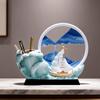 Qixi Festival & Teacher Appreciation Gift: Graduation Sand Art Pen Holder for Decompression and Motivation