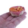 1/12 Dollhouse Miniature Bread/ Toast On A Basket Simulation Food Kitchen Toy