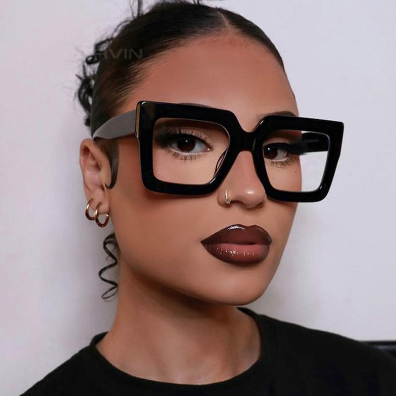 Oversized Square Reading Glasses For Men Women Anti Blue Light Glasses Presbyopia Eyeglasses Optical Magnifier Unisex