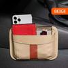 Car Leather Storage Bag Small Debris Organizer Hanging Cell Phone Mobile Bag for Stowing Tidying Charging Universal Accessories