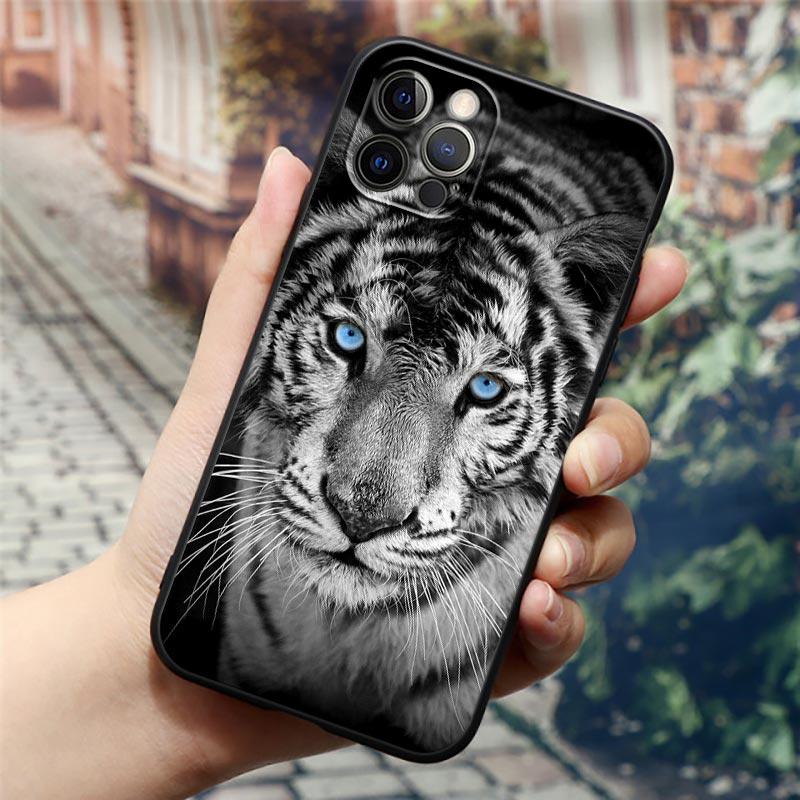 Wolf Lion Tiger Animal Phone Case For Apple iPhone 16e 16 15 14 13 12 11 Pro Max XR XS 7 8 16 Plus SE2 Back Cover Silicone Cases