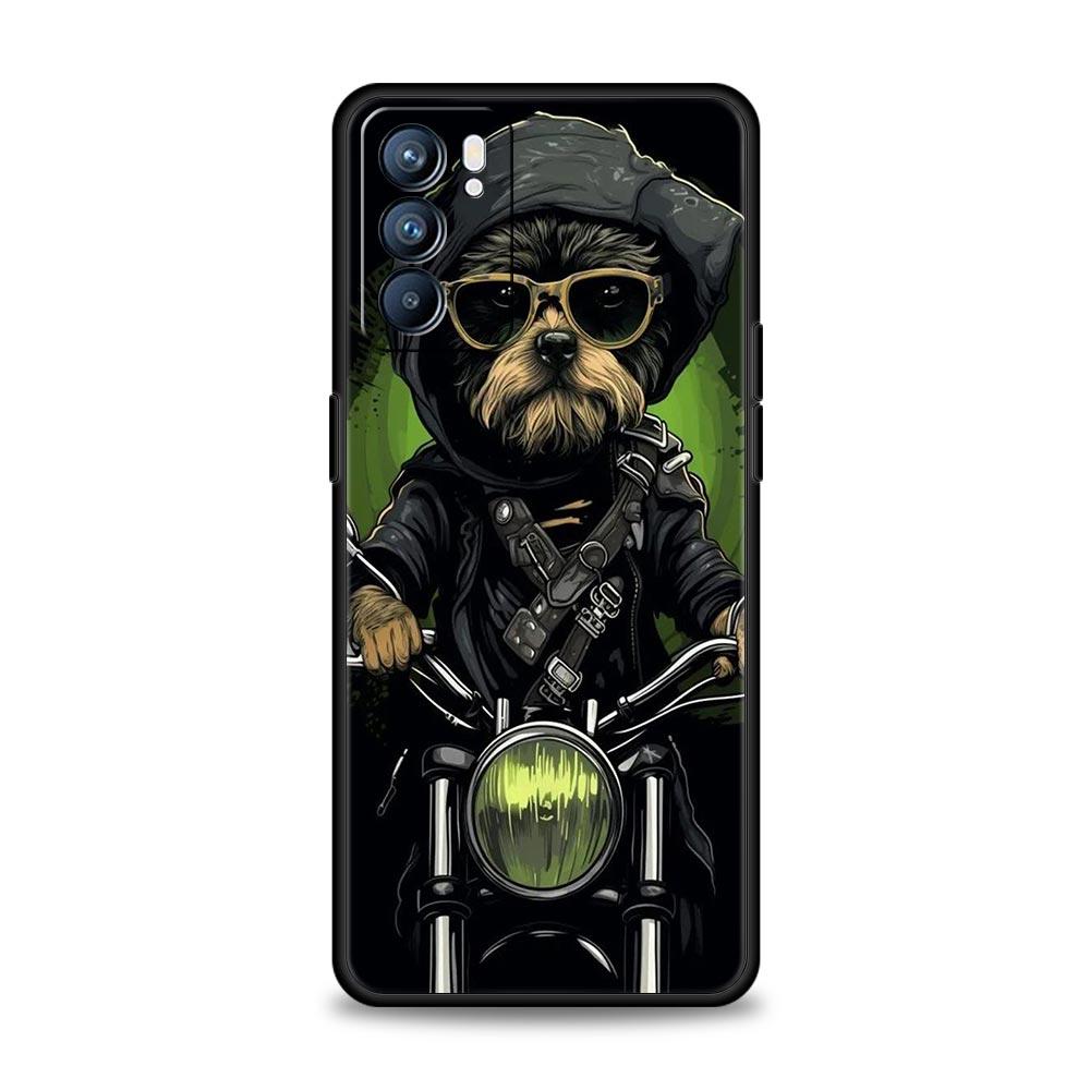 Motorcycle Phone Case For Oppo A17 A31 A54 A57 A78 A79 A98 Find X5 X6 Reno 6 7 8 10 11 12 13 F Pro 5G Soft TPU Cover Fundas Bags
