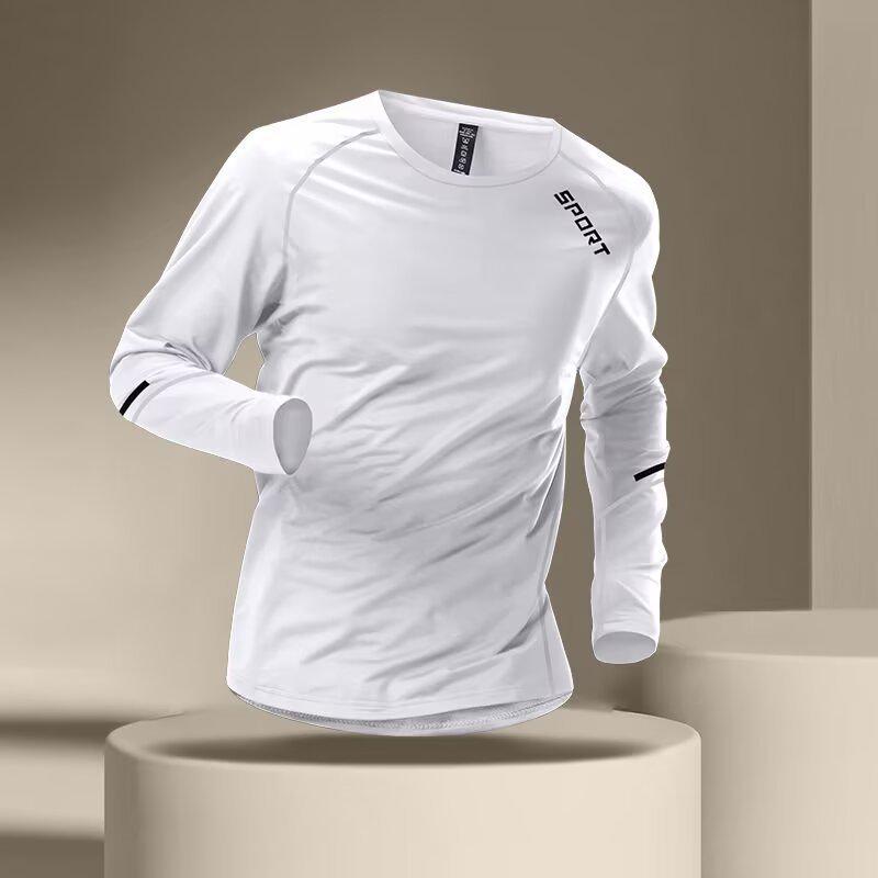 Quick-Dry Men s Long Sleeve Sports Base Layer Set for Basketball & Running M
