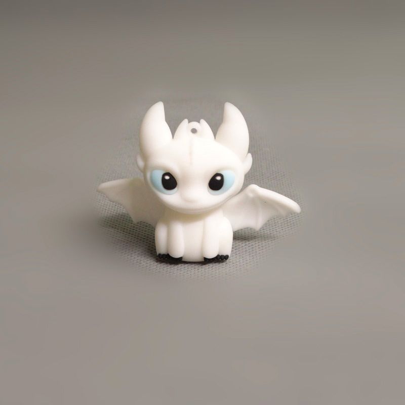 Dragon Taming Master Anime Cartoon Dragon Taming Night Shadow Light White Shadow Toothless Boy Small Ornament Doll Handmade