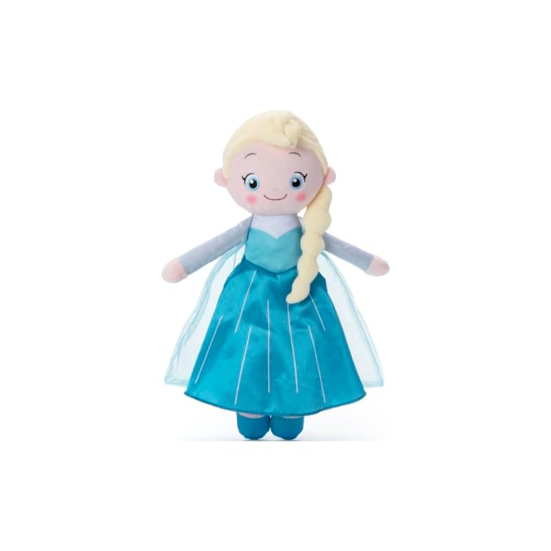 Disney character washable Hugtto Friends Elsa plush toy, approximately 34cm tall.