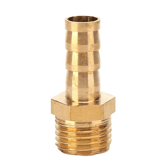 Brass Hose Barb Fittings Adapter Connector High Strength Rustproof Corrosion Resistant Hose Barb Male Fittings Accessories