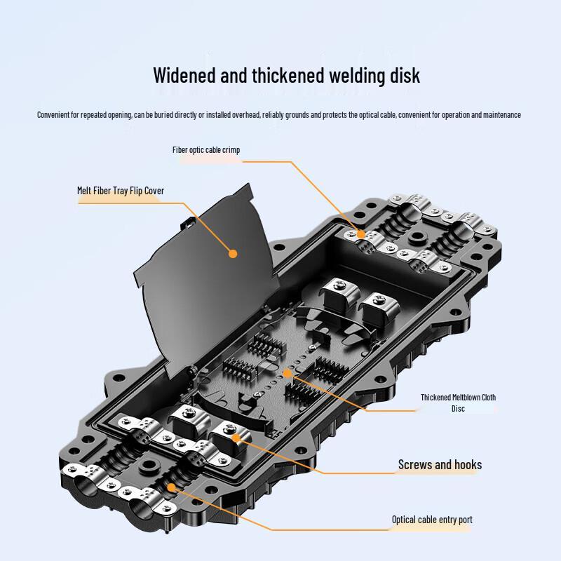 SAMZHE Outdoor 12-Core Fiber Optic Splice Closure