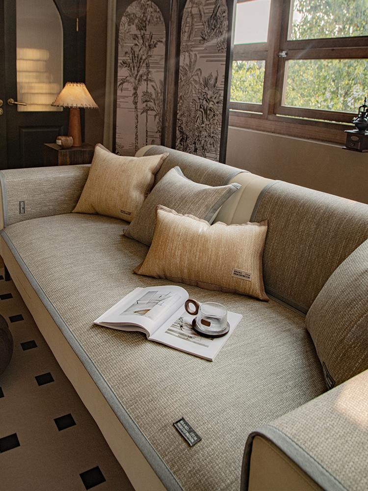 

Чехол для дивана Соломенный коврик Летний спальный коврик Гостиная Подушка для сиденья Чехол для дивана Коврик из виноградной лозы 60x60cm светло-серый