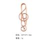 20pcs/pack of Rose Gold Heart-shaped Note Creative Cartoon Paper Clips, Cute Office Supplies