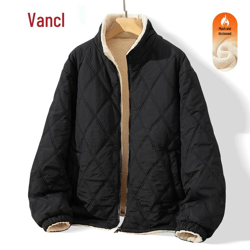 VANCL Men's Winter Padded Quilted Stand Collar Jacket