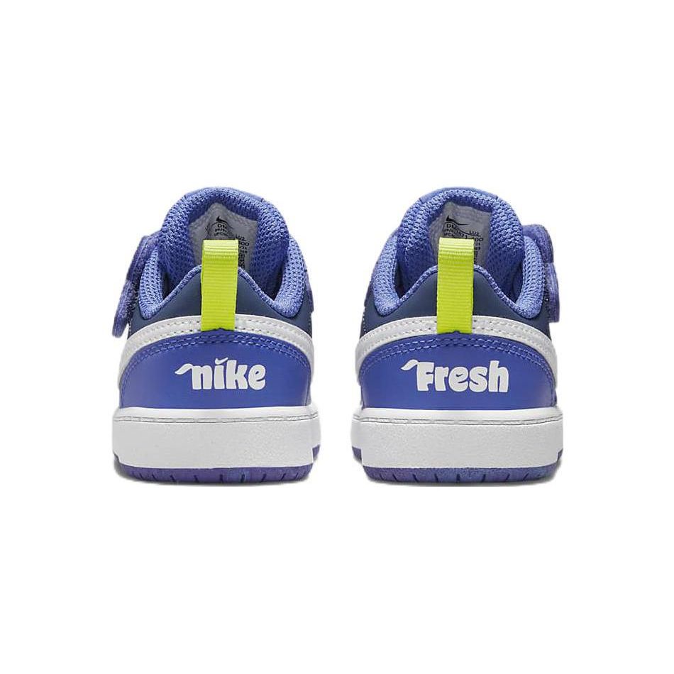 Nike Court Borough Low 2 TD Blaubeere Babysneakers Mystic-Navy Mittelblau Universitätsblau DM1471-400