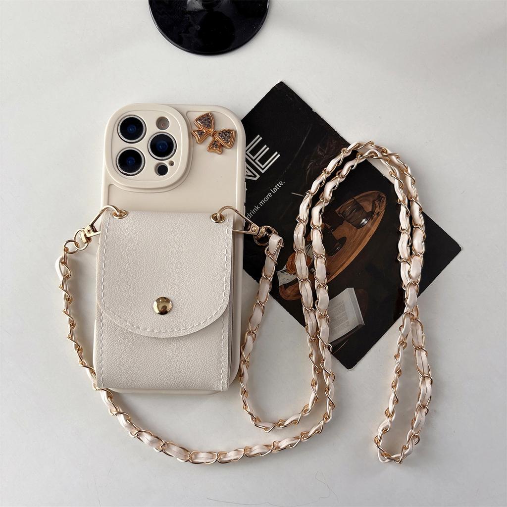 Crossbody Card Slot Bag Holder Phone Case for Iphone 17 Pro Max Air 16 15 14 13 12 11 Pro Max XR XS 7 8 Plus Silicone Cover