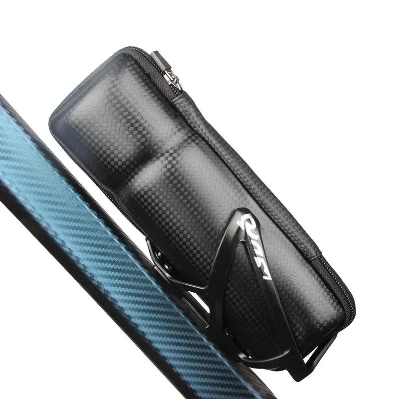 1pc Bottle Cage Tool Bag Zipper Waterproof Large Capacity Portable Hardshell Case Organizer Mountain Bike Bicycle Accessories