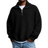 Pull Pull Over Casual Épais Tricoté Chaud à Demi-Fermeture pour Homme