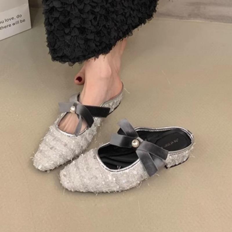Fashion 2025 Vintage Women Square Toe Shoes Outdoor Comfort Soft Sole Mid Heel Concise Party Wedding Shoes