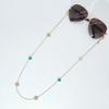 Retro Gothic Sunglasses Mask Lanyard Fashion Color Four-leaf Clover Non-slip Reading Glasses Chain New Jewelry for