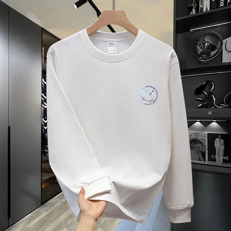 Long Sleeve Casual Men'S T-Shirt Pure Cotton High Quality Sweater Handsome Literary Versatile Bottom Top