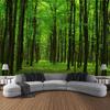 Forest waterfall tapestry, jungle wall hanging, aesthetic room decoration, Bohemian hippie living room, bedroom wall decoration