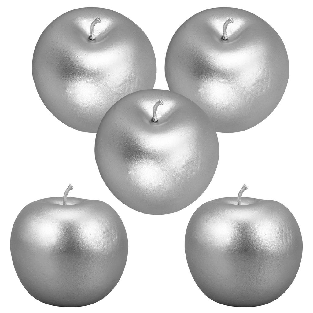 5Pcs Imitation Apples Foams Artificial Apples Decor Kitchen Photography Prop Decorative Fake Fruit Display Props