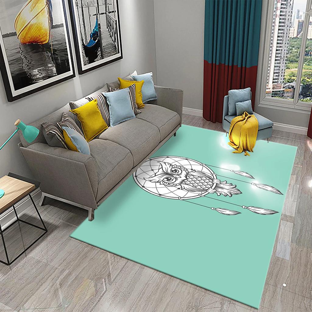 3D Traumfänger Teppiche Böhmischer Stil Bereichsteppich für Badezimmer Küche Eingang Rutschfeste Matte Schlafzimmer Wohnzimmer Dekor Bodenteppiche