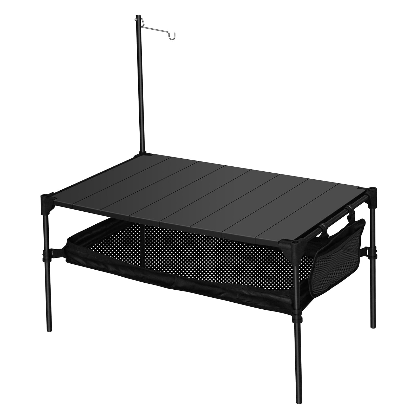 

DesertFox Camping Table, Outdoor Roll-Up Table, Compact, Foldable, Lightweight, Infinitely Expandable, Connectable, for Hiking, BBQ, PZ (Large)