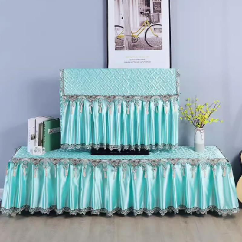 Hustý kryt na televizi Krásný a prachotěsný Nesnímejte kryt televize při zapnutí Minimalistický moderní prošívaný okrajový styl