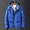 2025 Men's Down Jacket Men's Short Casual Outdoor Multi-Pocket Hooded Winter Wear