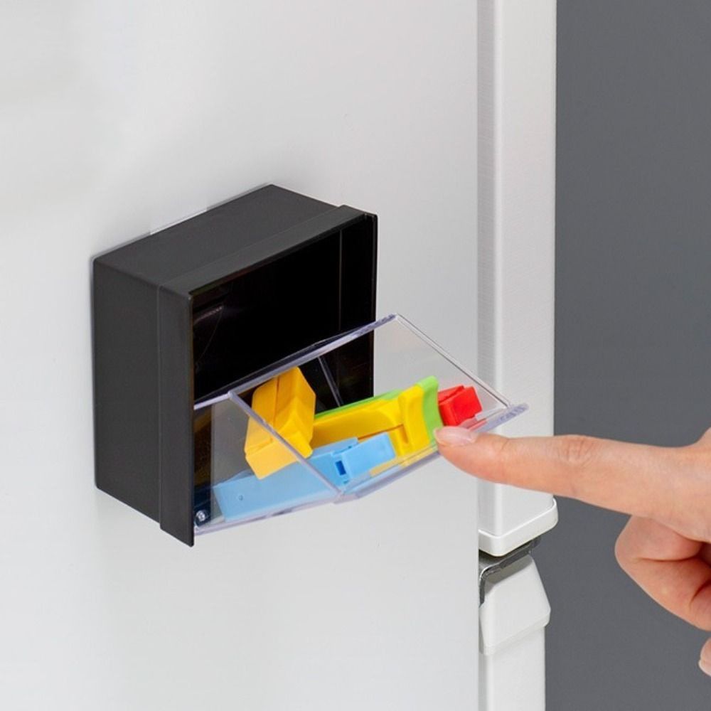 Square Mini Storage Box Space Saving Data Cable Storage Box Cotton Pad Holder  Bathroom