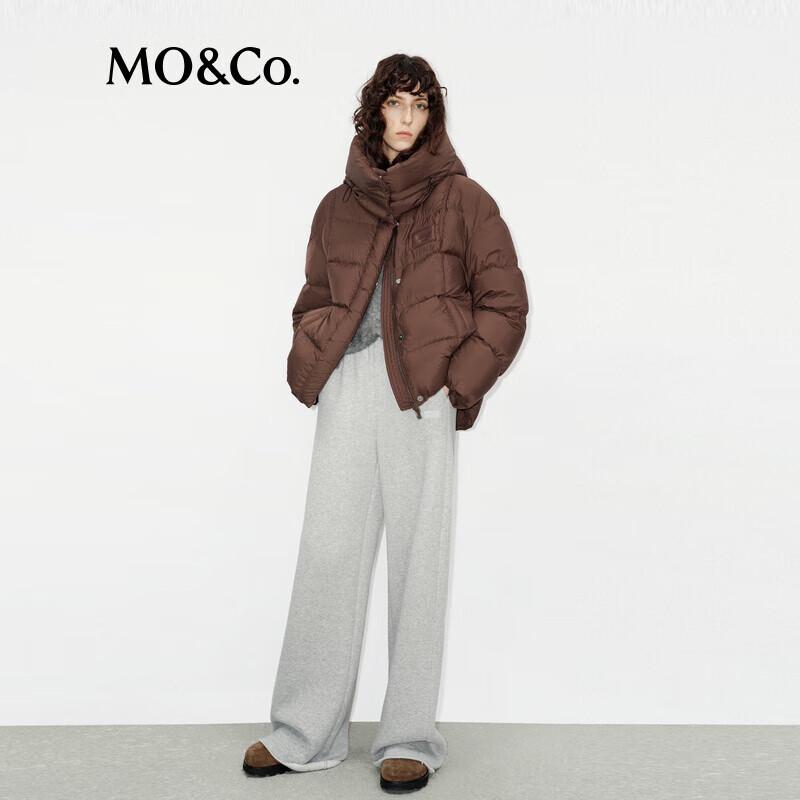 MO&Co. 2024 Winter Detachable Hood Puff Down Jacket