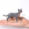 Figurina Leopardo Animali Giocattolo Figure Ocelot Pantera Ghepardo Giungla Animali Selvatici Figure Action Figure Giocattoli di Plastica Regali per Bambini