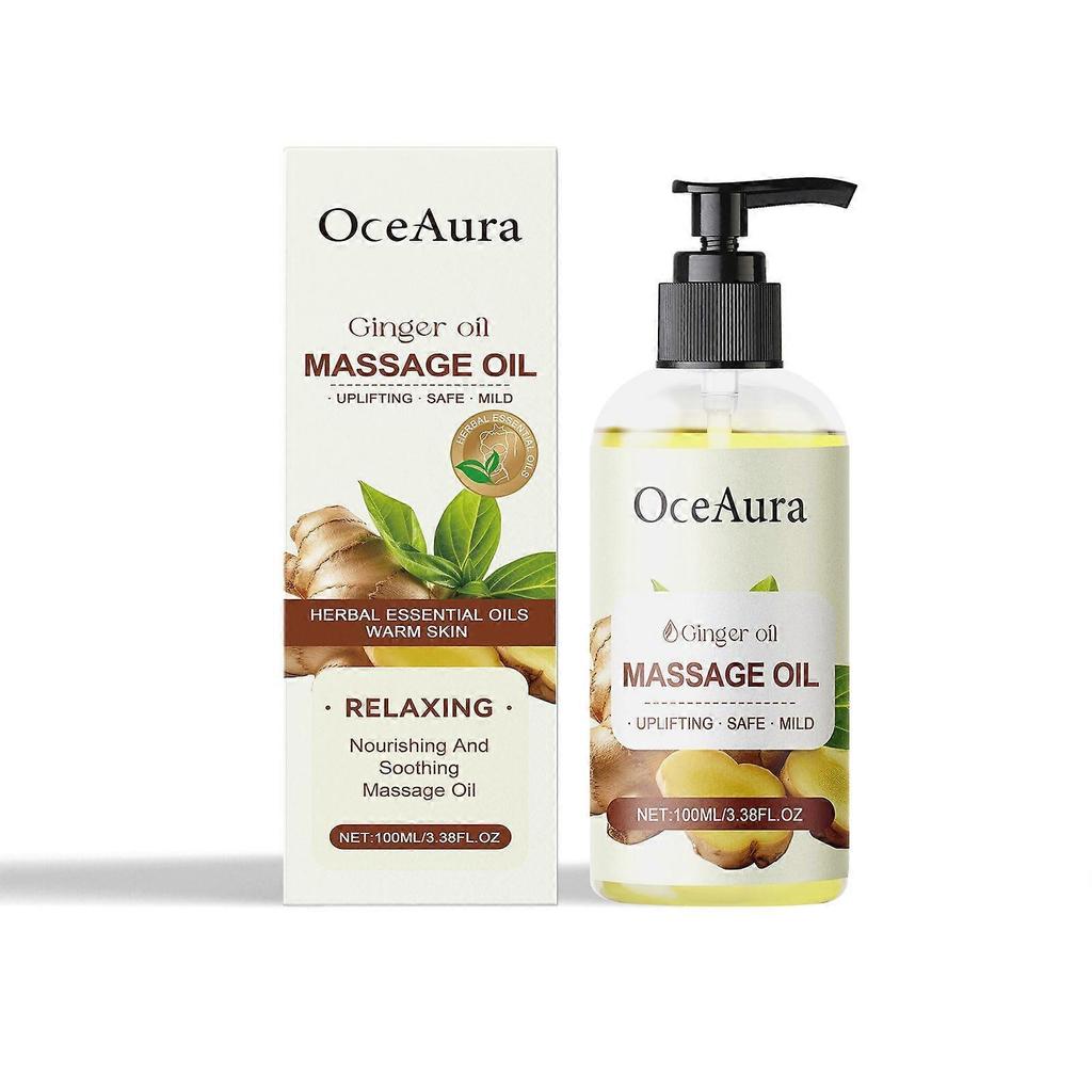 Ginger Body Massage Oil with Glycerin & Butanediol Hydrating & Moisturizing Skin Oil