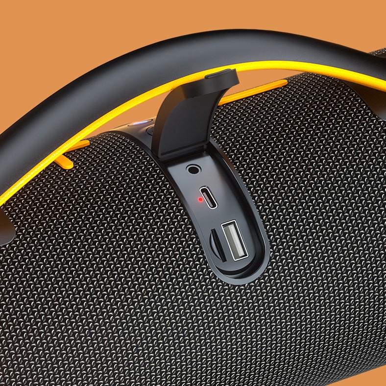Rockmia EBS-618 30w Portable Powerful Bass Speaker Bluetooth 5.3 Outdoor Waterproof IPX5 3600mah With Handle Aux TF Card USB Player