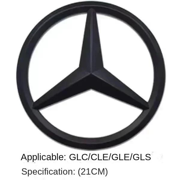 TVE4  ABS Car Front Grille Emblem Decal Cover Accessories for Mercedes Benz W204 W205 W210 W211 W212 W213 C E Class GLA GLK ML GLC GLE