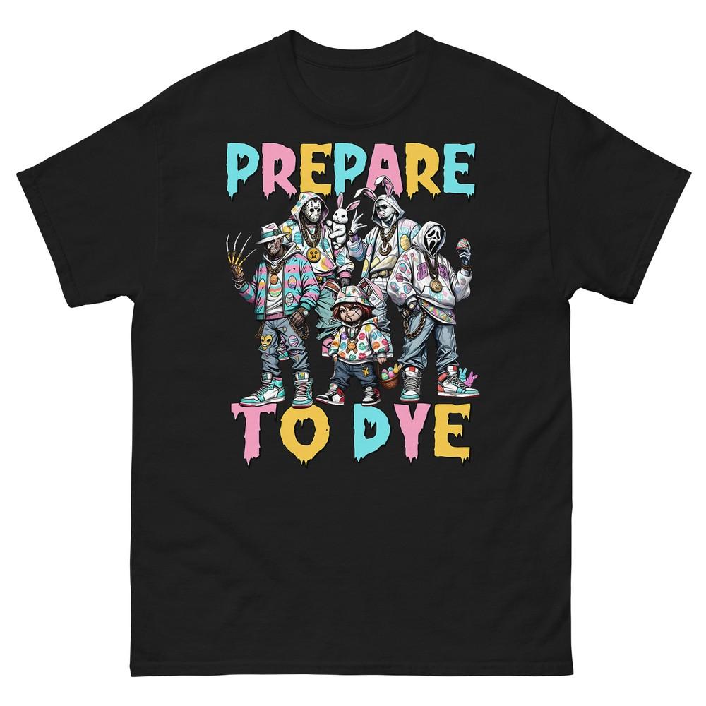Приготовься к Груви Покраске Забавного Кролика Пасхальный Ужас Покраска Яиц Футболка 2XL