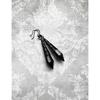 Gothic Red Teardrop Earrings - Vintage Victorian Halloween Punk Style