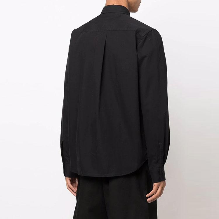 KENZO Shirts Men's Black Lapel Moderate Shirt FC55CH4001LH-99