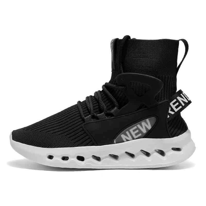 Autumn new high-top socks shoes platform sneakers breathable mesh youth running shoes