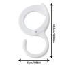 1pcs Windproof S Shaped Hooks Multi-purpose Wardrobe Closet Hook Household Card Position S-hook Ring Buckle With Safety Buckle