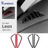 Real Soft Carbon Fiber Sticker For Seat Leon 2005 2006 2007 2008 2009 2010 2011 2012 Car Air Outlet Instrument Panel Trim