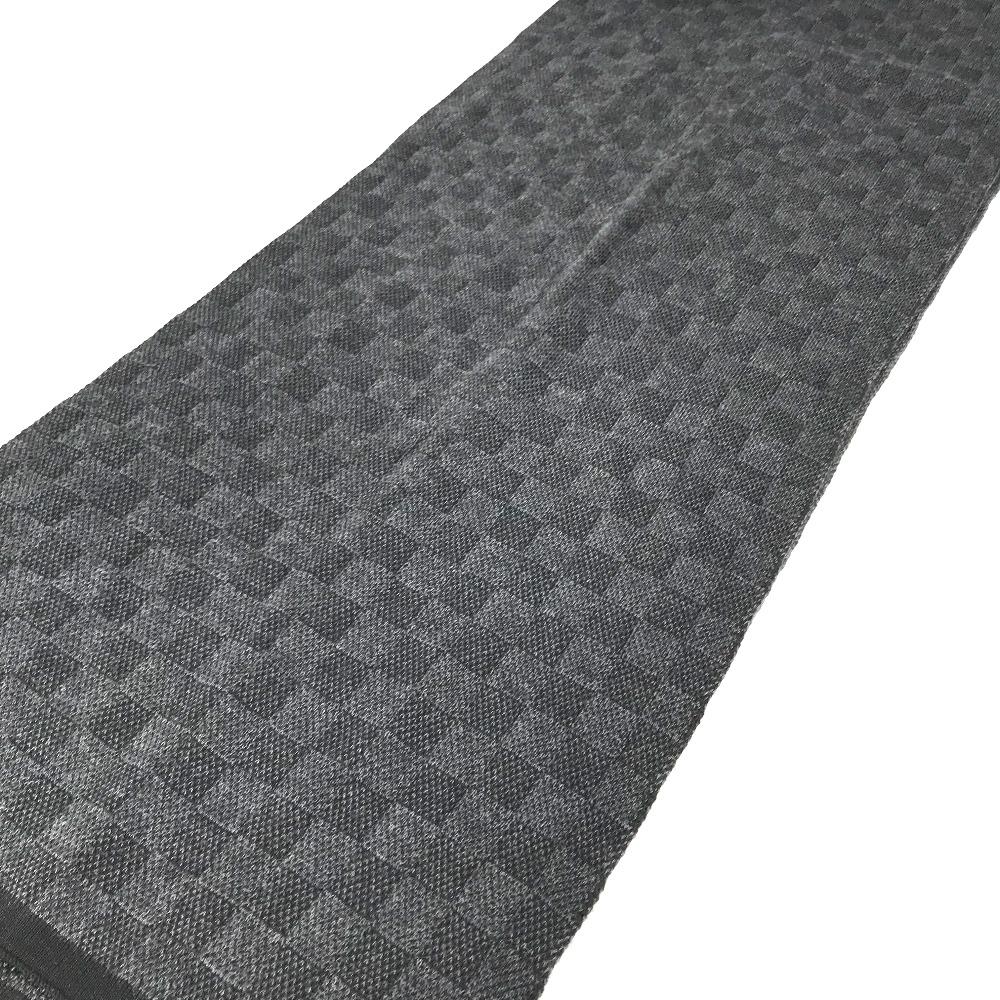 Louis Vuitton M70028 Damier Graphite Echarpes petit Damier  Scarf Black/gray