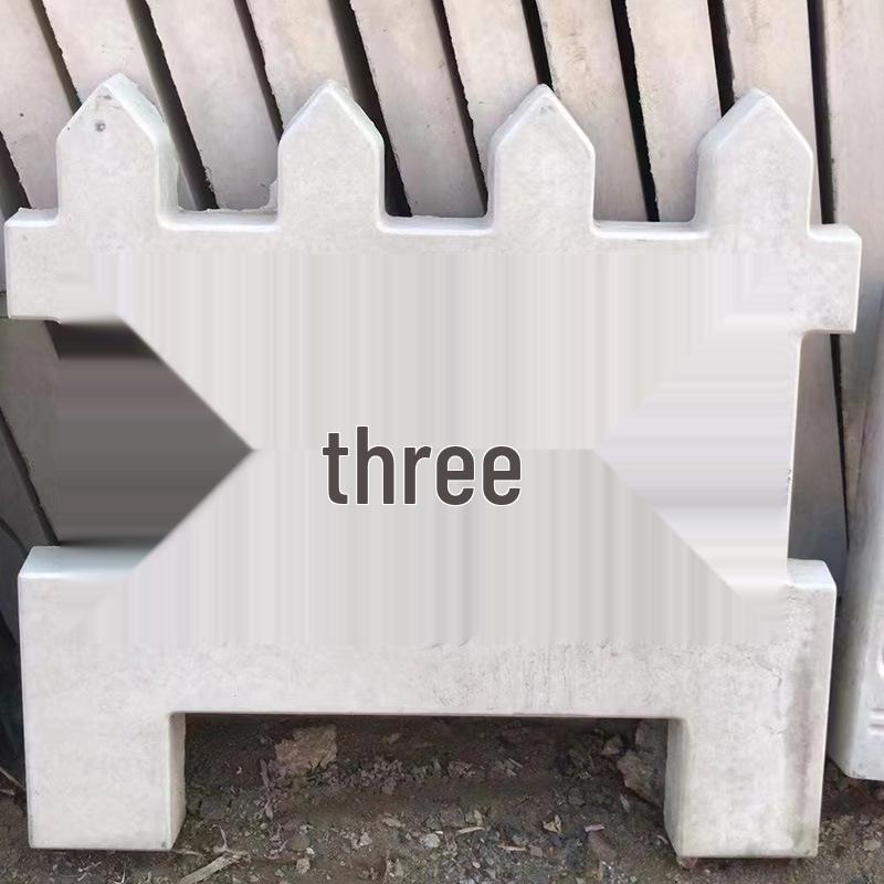 Decorative Flower Bed Fence Concrete Mold 48x46x4cm