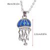 Abalone Ocean Anchor Dolphin Starfish Seahorse Shark Sea for Turtle Jellyfish Pendant Chain Necklace for Women Girls