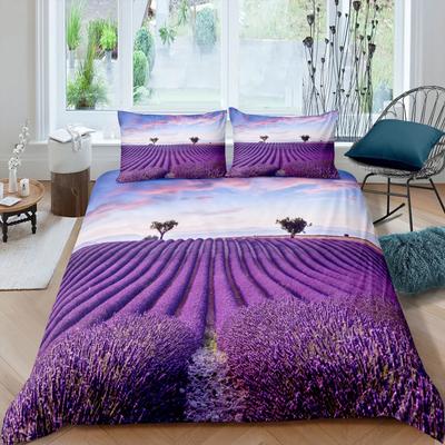Copripiumino King Size 240x220 Viola Copripiumino Set Biancheria da Letto Copripiumino Invernale Federa Tessile per la Casa Biancheria da Letto Albero della Vita